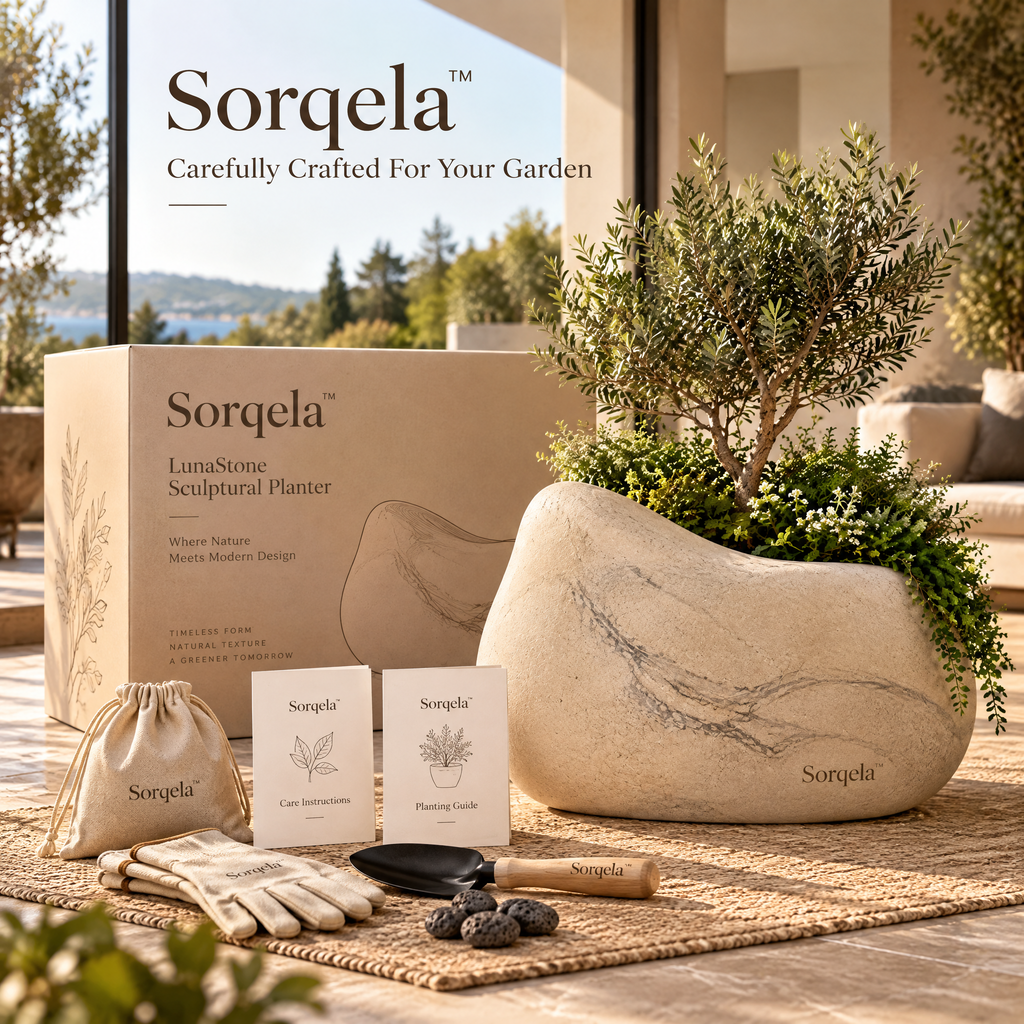 Sorqela™ LunaStone Sculptural Planter