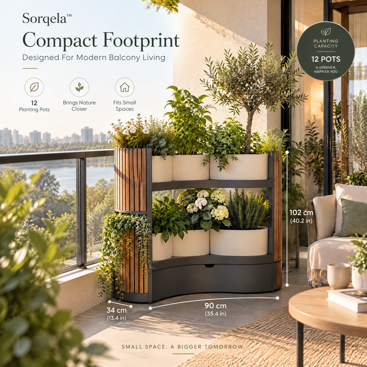 Sorqela™ ArcNest Balcony Garden Station