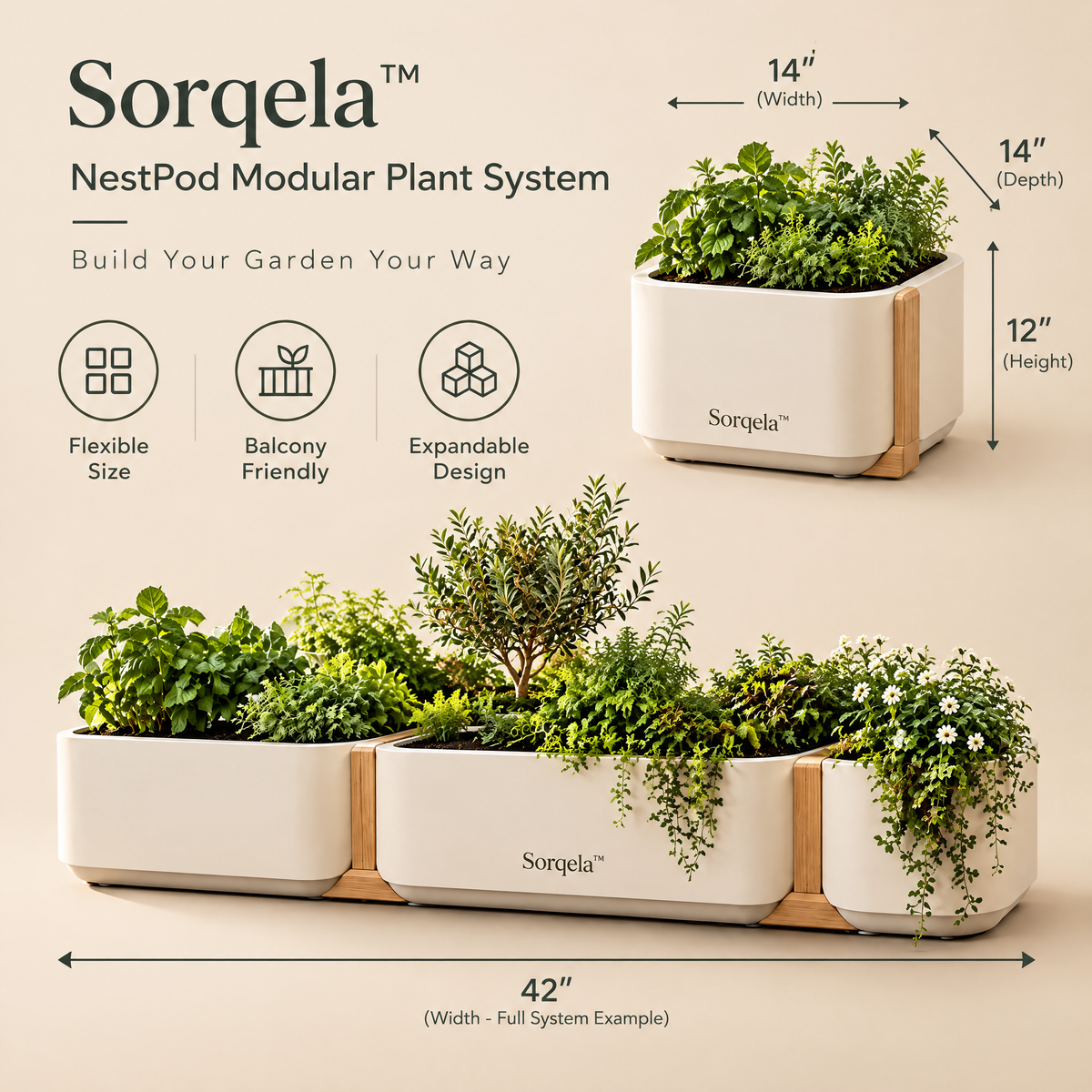 Sorqela™ NestPod Modular Plant System