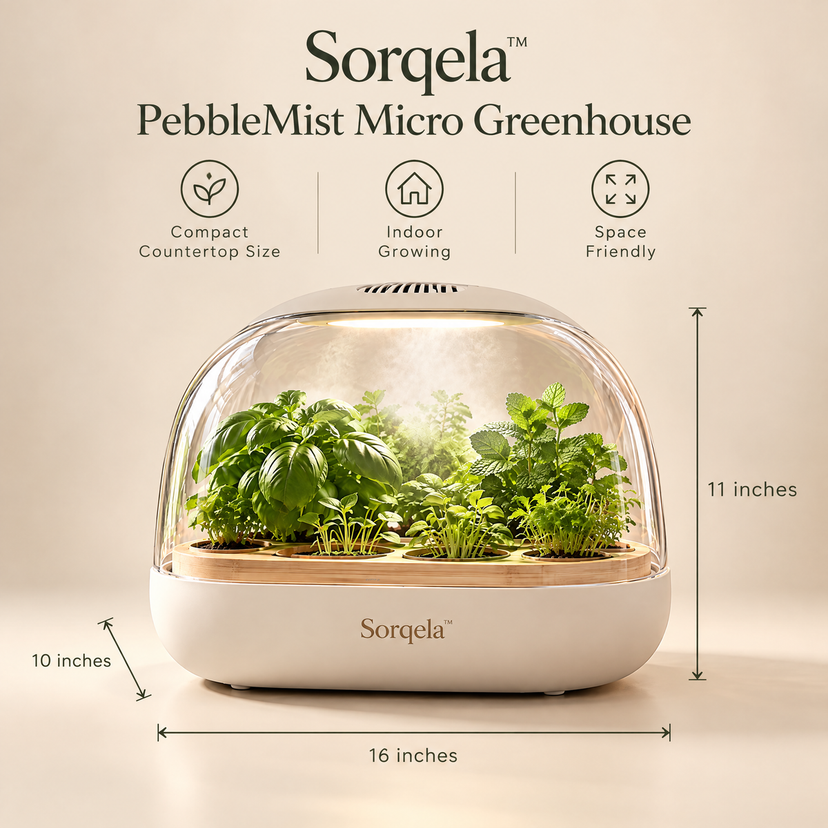Sorqela™ PebbleMist Micro Greenhouse