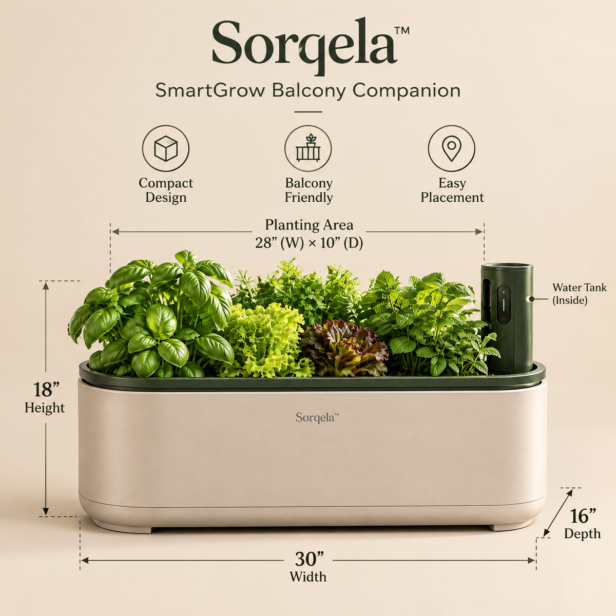 Sorqela™ CedarFrame Vertical Kitchen Garden