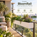 Sorqela™ BloomRail Floating Balcony Planter