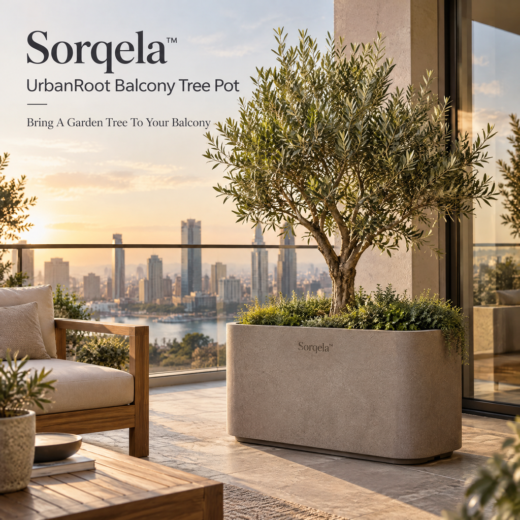 Sorqela™ UrbanRoot Balcony Tree Pot