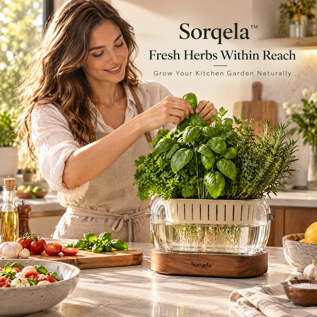 Sorqela™ RootView Glass Herb Garden