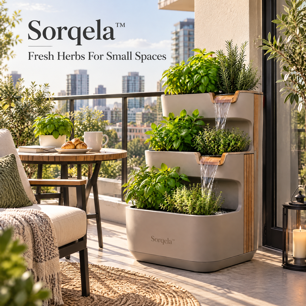 Sorqela™ Cascade Herb Waterfall Planter