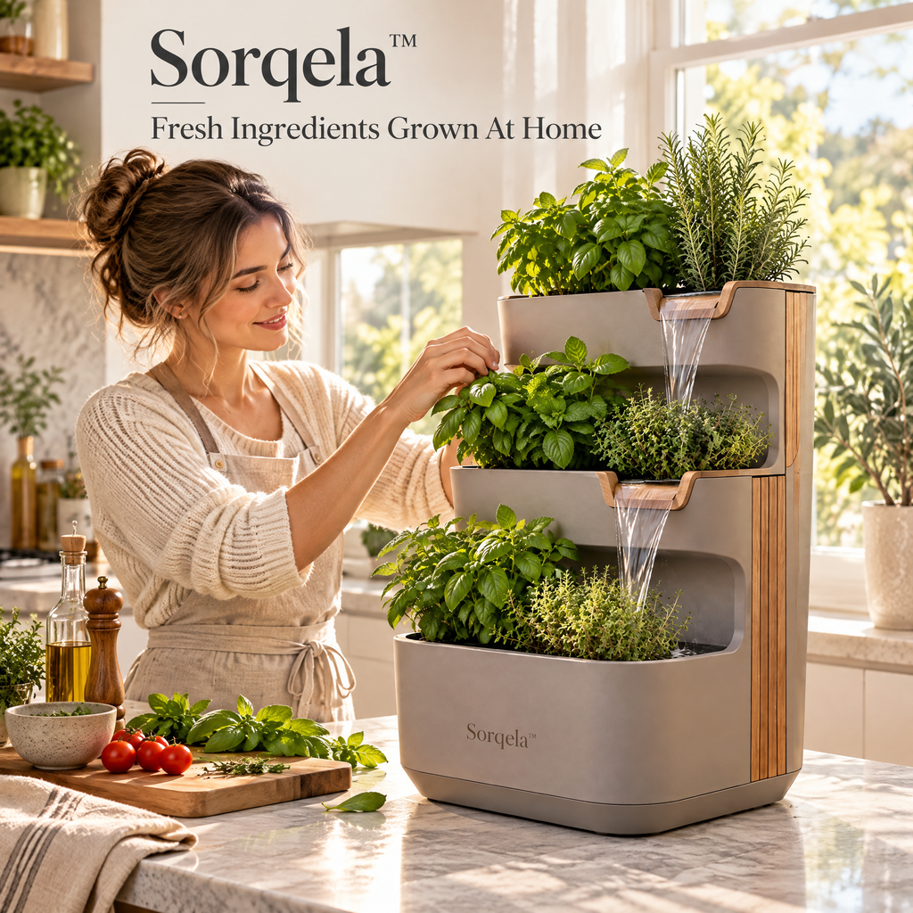 Sorqela™ Cascade Herb Waterfall Planter