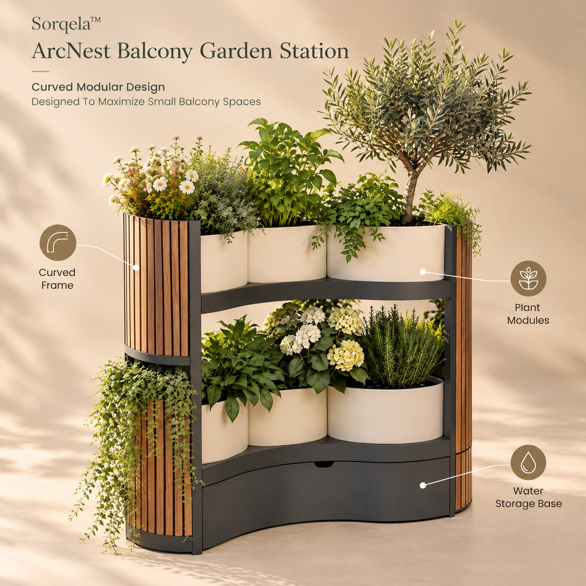 Sorqela™ ArcNest Balcony Garden Station