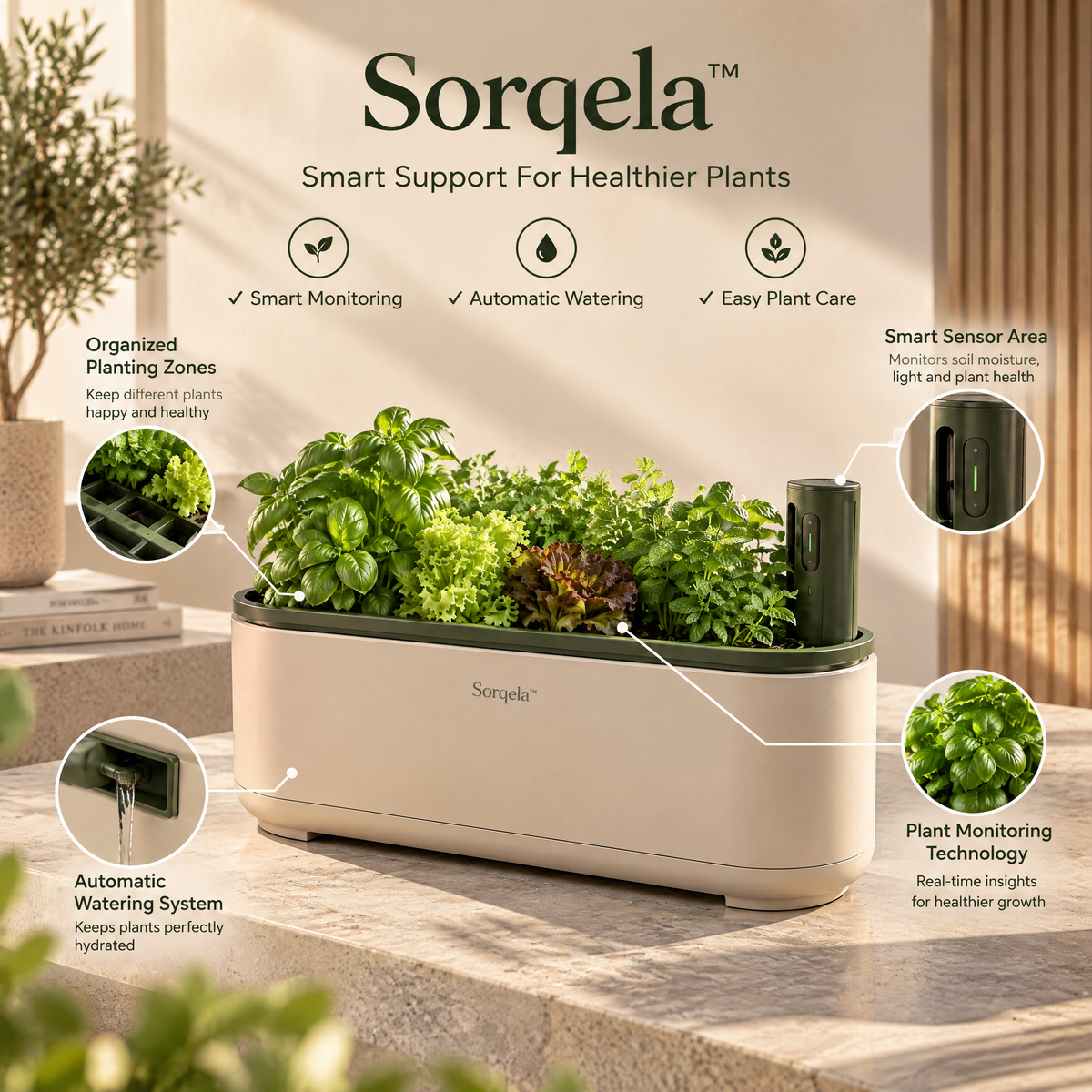 Sorqela™ CedarFrame Vertical Kitchen Garden