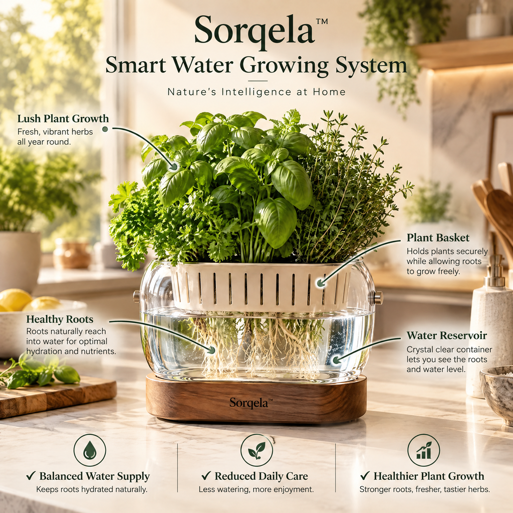 Sorqela™ RootView Glass Herb Garden