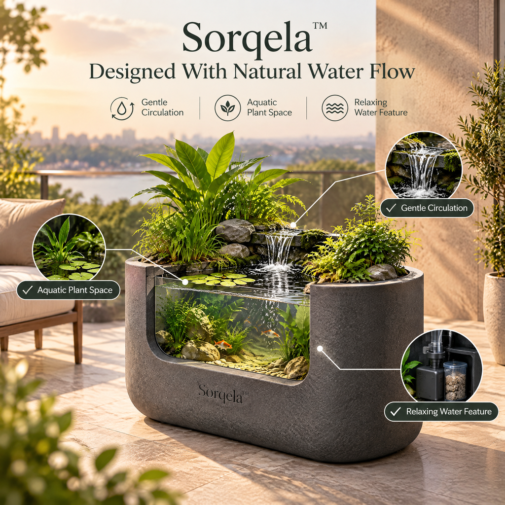 Sorqela™ RainDrop Balcony Water Garden
