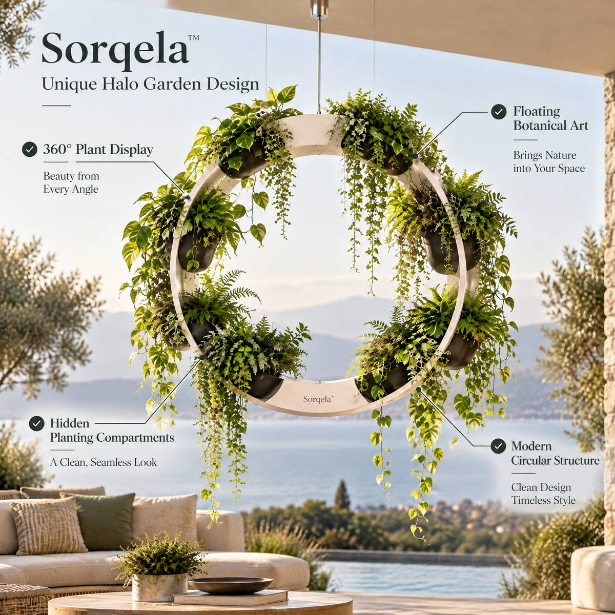 Sorqela™ Halo Hanging Plant Circle