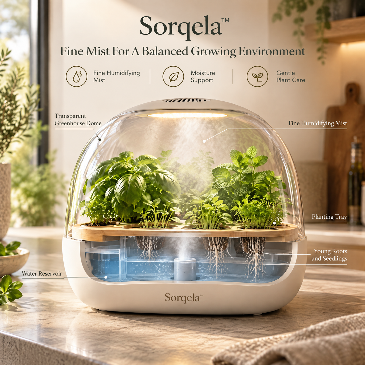 Sorqela™ PebbleMist Micro Greenhouse