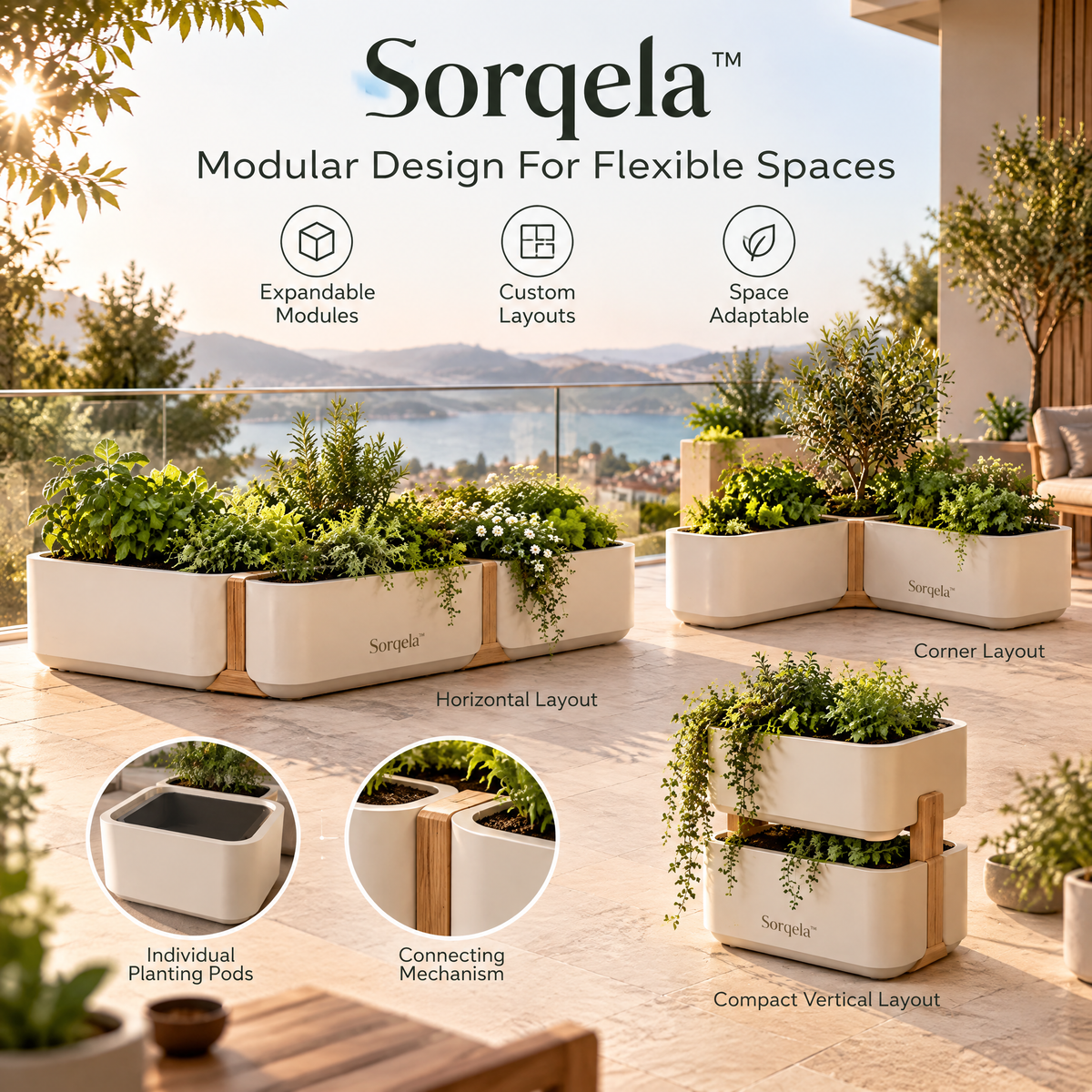 Sorqela™ NestPod Modular Plant System