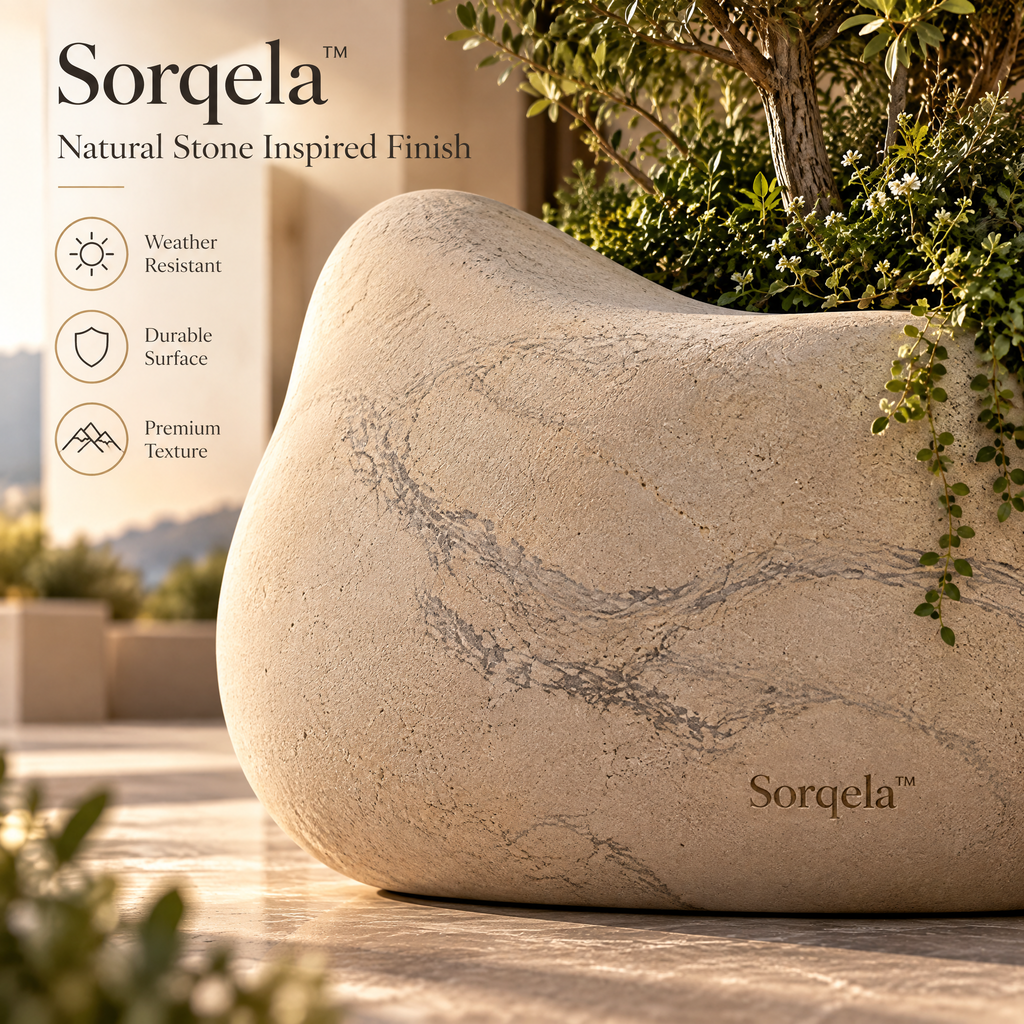 Sorqela™ LunaStone Sculptural Planter